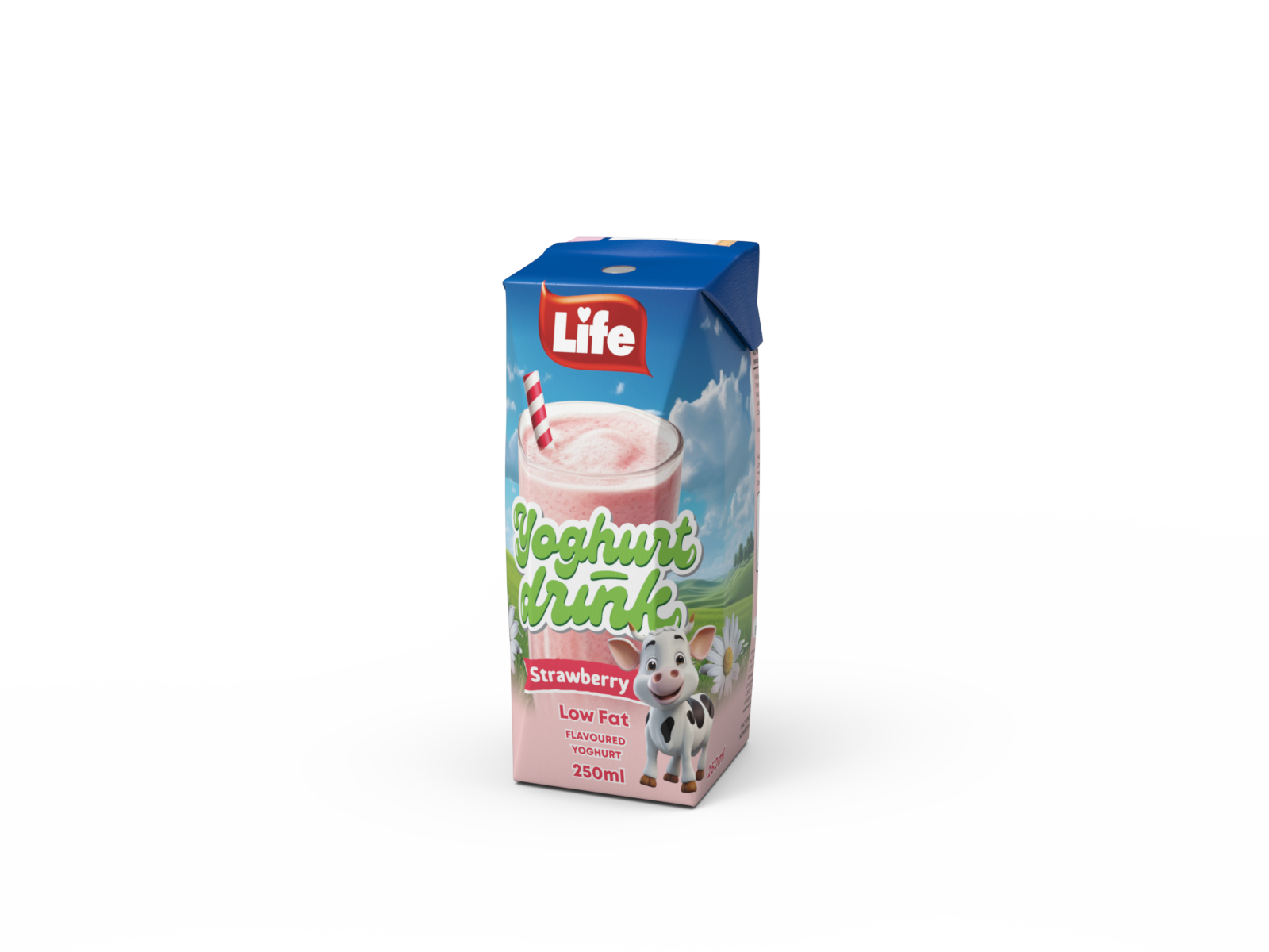 Life  Yoghurt Drink (Strawberry) 250ml