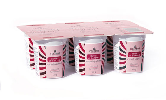 Kefalos Smooth Berries Yoghurt 6pack